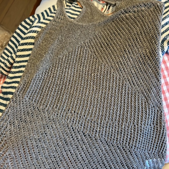 HELMUT LANG Mesh Crochet Asymmetrical Tank Top - Picture 8 of 9